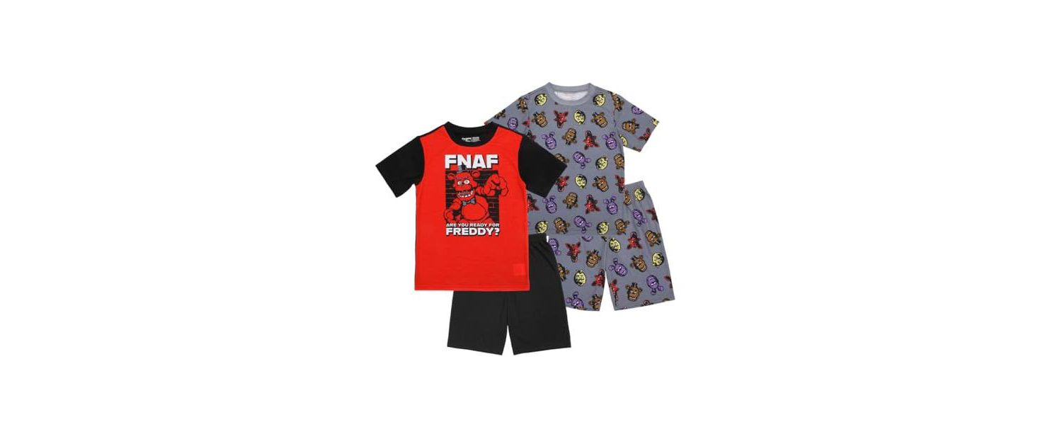 Big Boys Are You Ready For Freddy 4-Pack Pajama Set-14