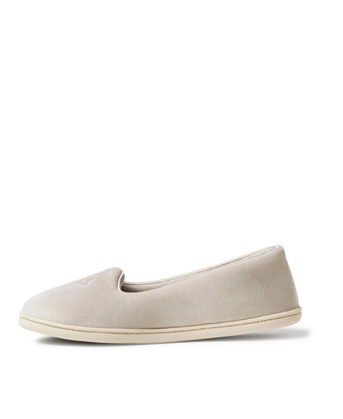 Женские Dearfoams Womens Rebecca Microfiber Velour Closed Back House Slipper — фото 11