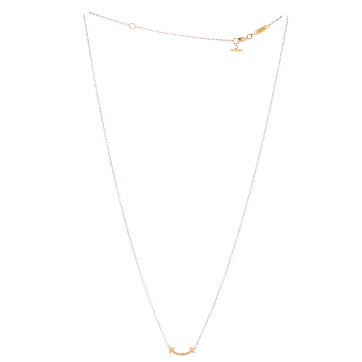 Pre-Owned Tiffany & Co T Smile Pendant Necklace
