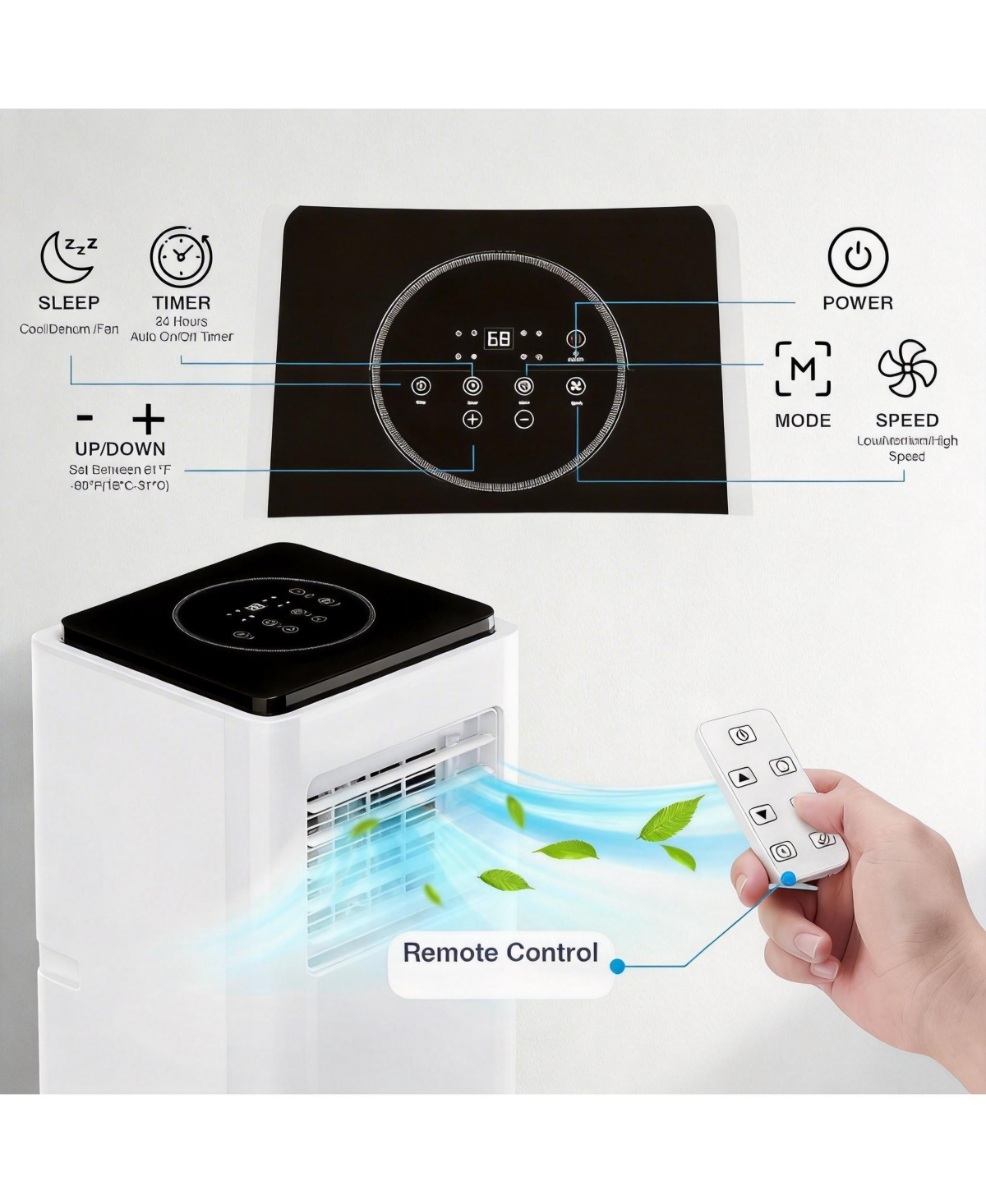 Xo 10000 Btu Portable Air Conditioner, 24H Timer Function