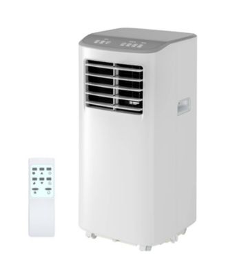 8,000 BTU Efficient 3-in-1 Portable Air Conditioner with Fan and Dehumidifier for Home, Easy Installation, Black Top
