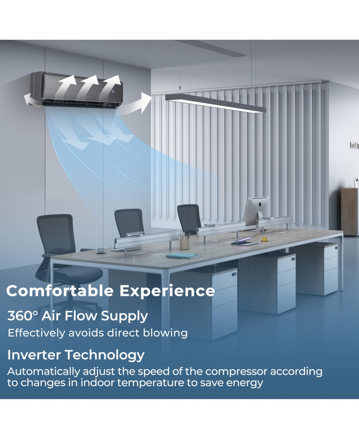 Ecooso Energy Star Certified 18000 Btu 21 SEER2 208-230V Mini Split Air Conditioner and Heater