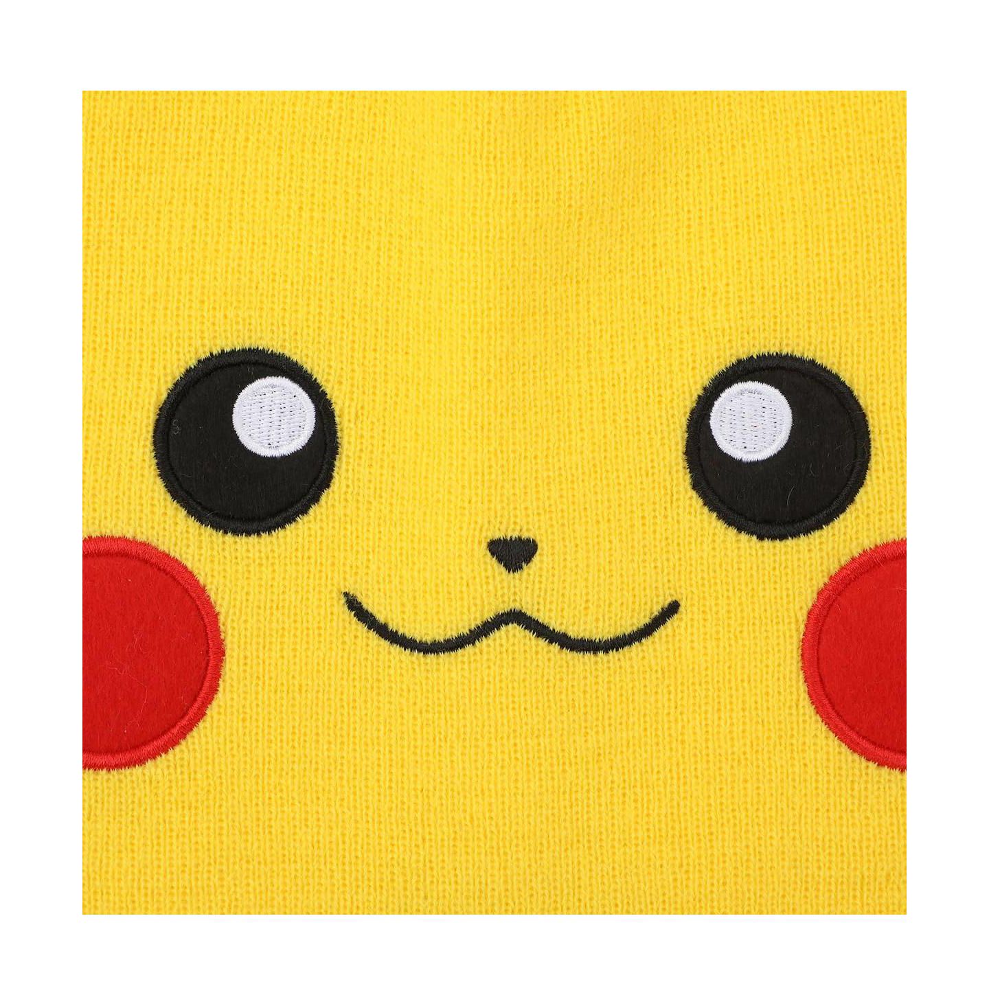 Мужская шапка Pokemon Pikachu Face Yellow Cuffless, цвет: Pok Pikachu Big Face — фото 9