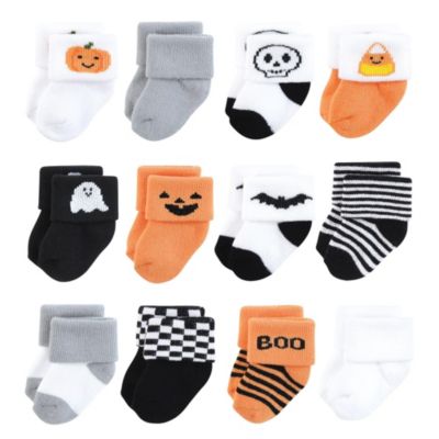 Infant Baby Cotton Rich Newborn and Terry Socks 12-Pack