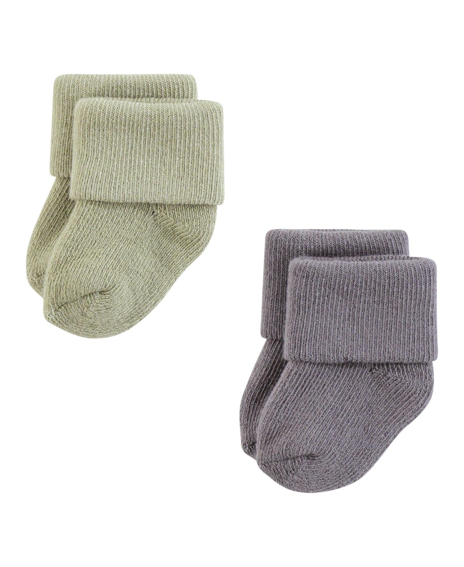 Baby Boys Hudson Cotton Rich Newborn and Terry Socks 12-Pack