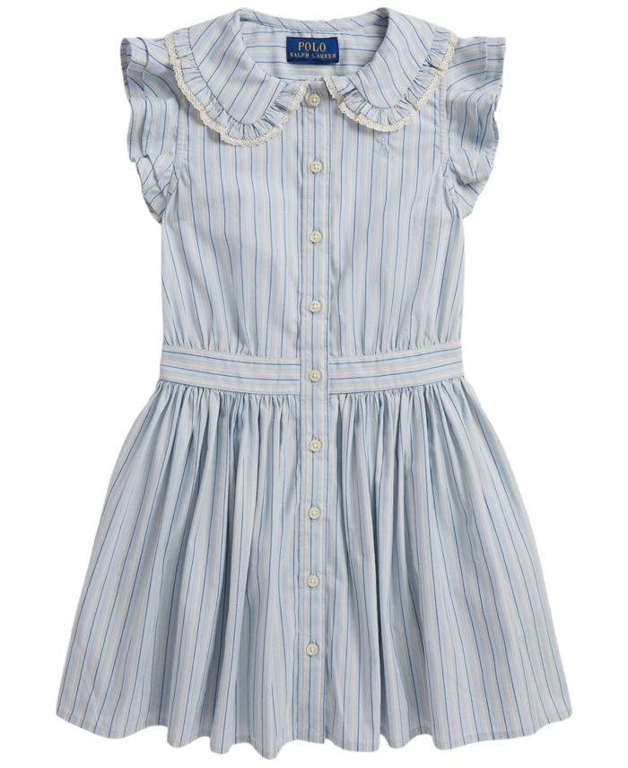 Polo Ralph Lauren Girls' 2T-6X Short-Sleeve Shirt Dress