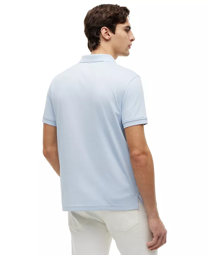 Men's Performance Oxford Zip Regular-Fit Polo Shirt - thumbnail 4