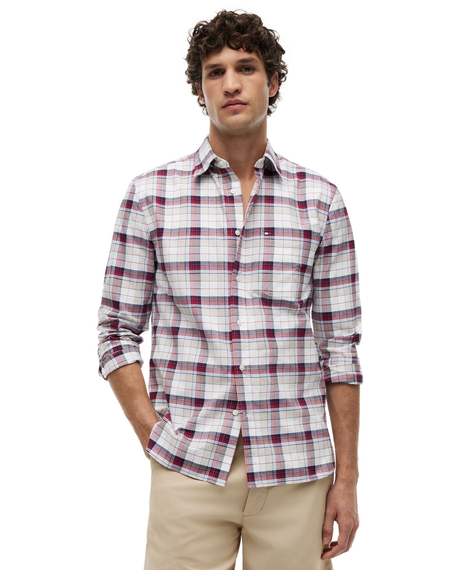 Men's Oxford Medium Check Regular-Fit Shirt