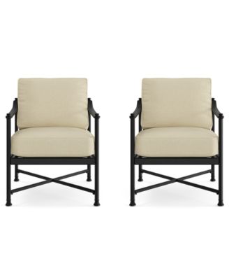 Agio Wellington Outdoor Club Chairs, Set of 2