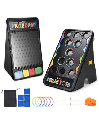 Bean Bag Toss Game and Large Prize Drop Board for Carnival Events School