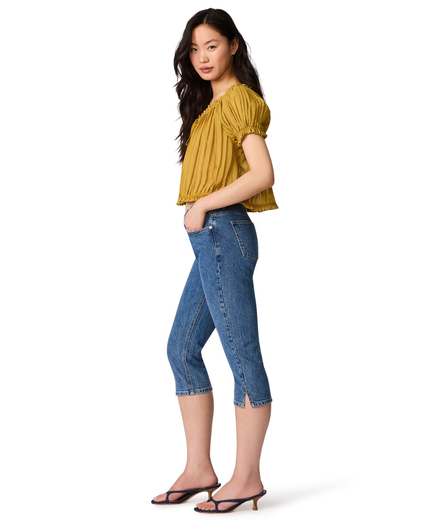 Women's Devan Low-Rise Slim-Fit Capri Jeans