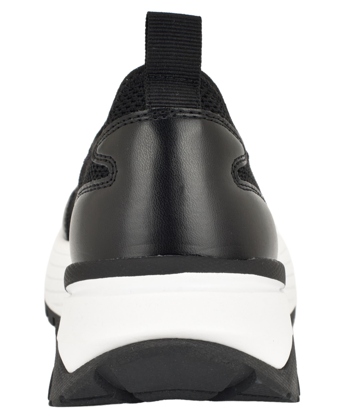 Женские кроссовки Calvin Klein Abelea Knit Slip-On Chunky Sole, цвет: Чёрный / Белый — фото 3