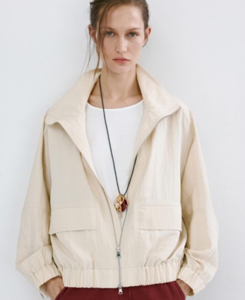 Женские куртки MANGO Starring Hailey Bieber Lyocell Bomber Jacket