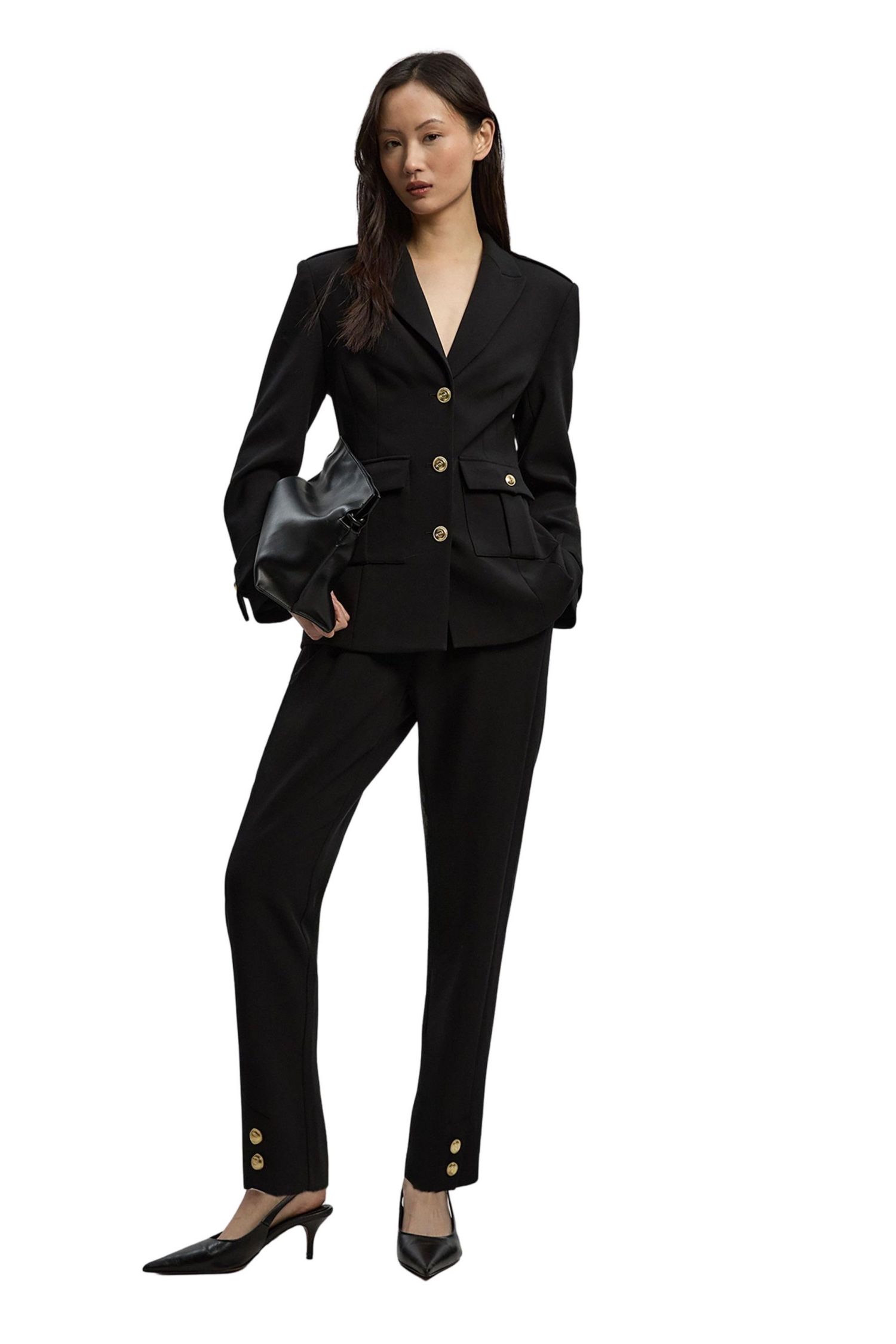 Women's Military Straight Leg Trousers