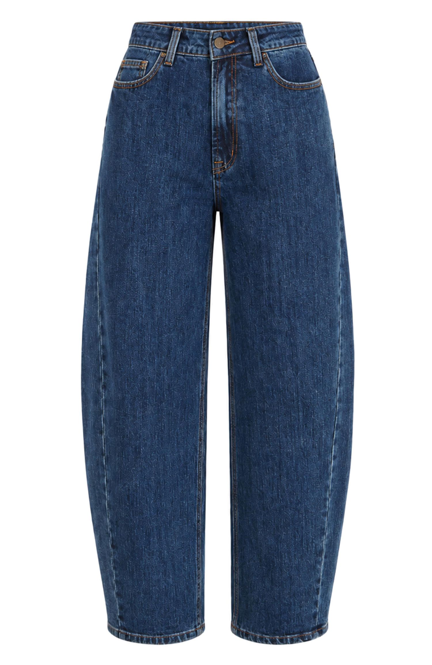 Women's Denim Barrel Relaxed Fit Jeans