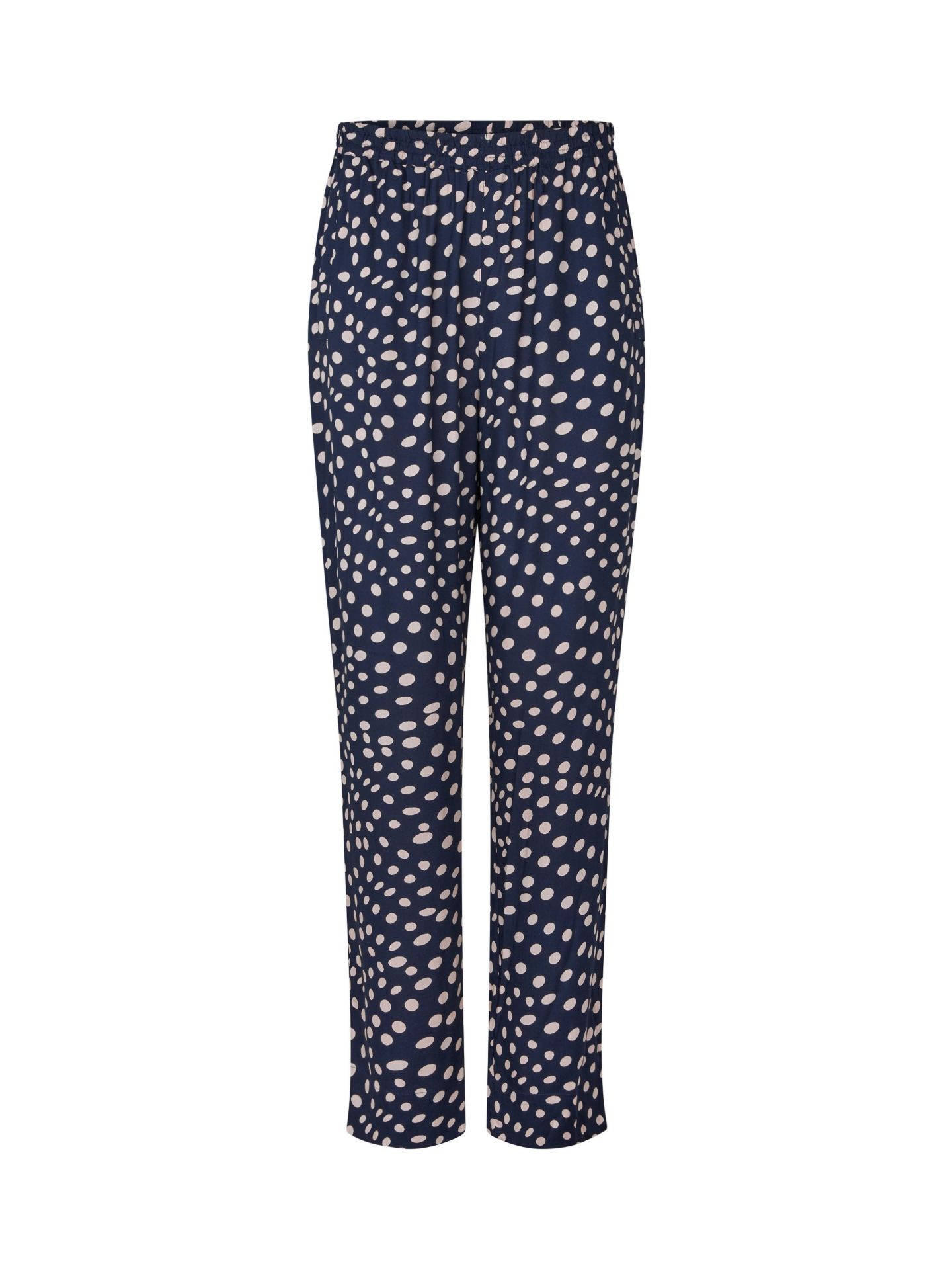Женские брюки Masai Copenhagen MaPless Polka Dot Tapered, цвет: Тёмно-синий — фото 6