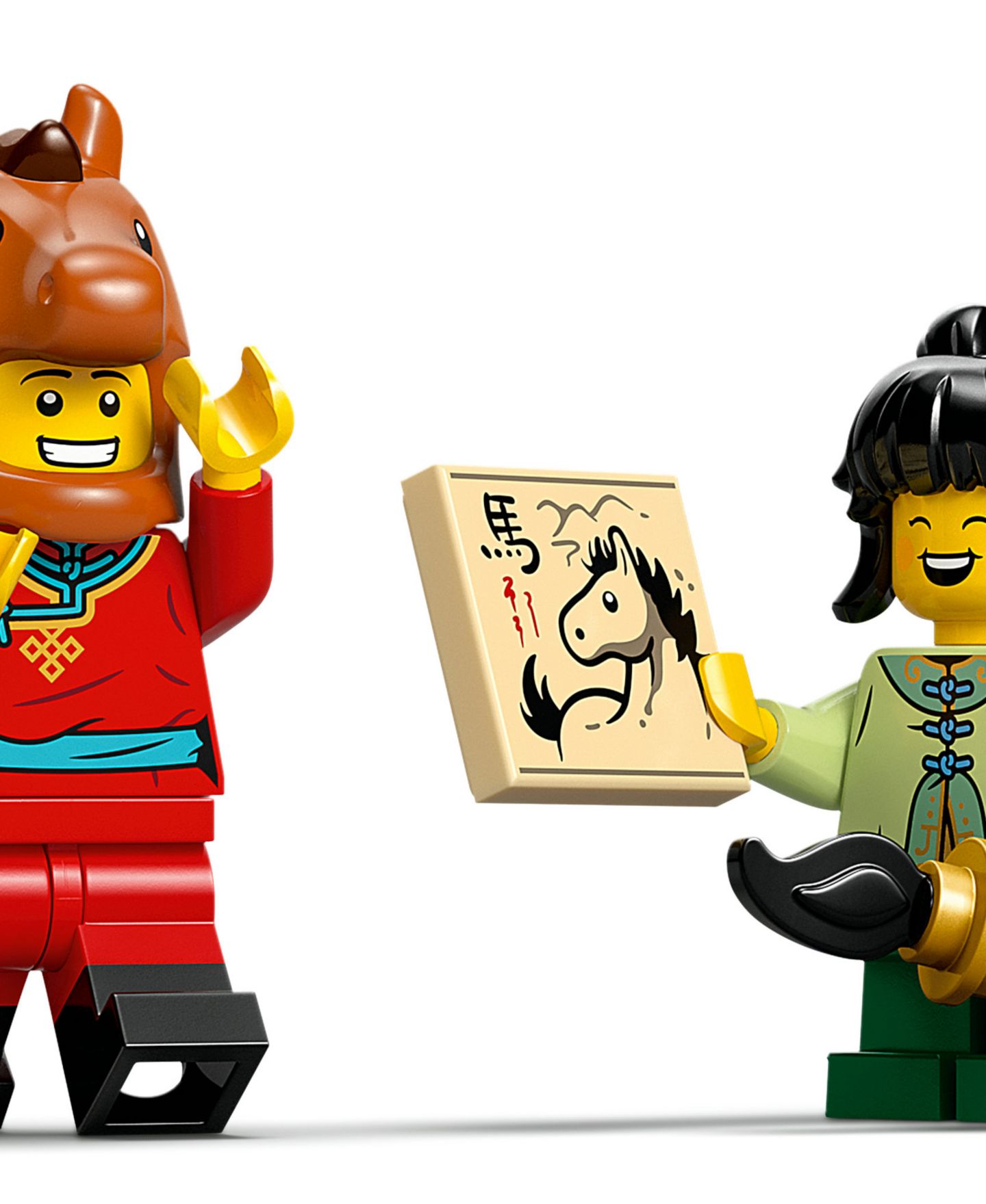 Детский конструктор LEGO® Chinese Festivals Galloping Horses Canvas Toy 80119 — фото 3