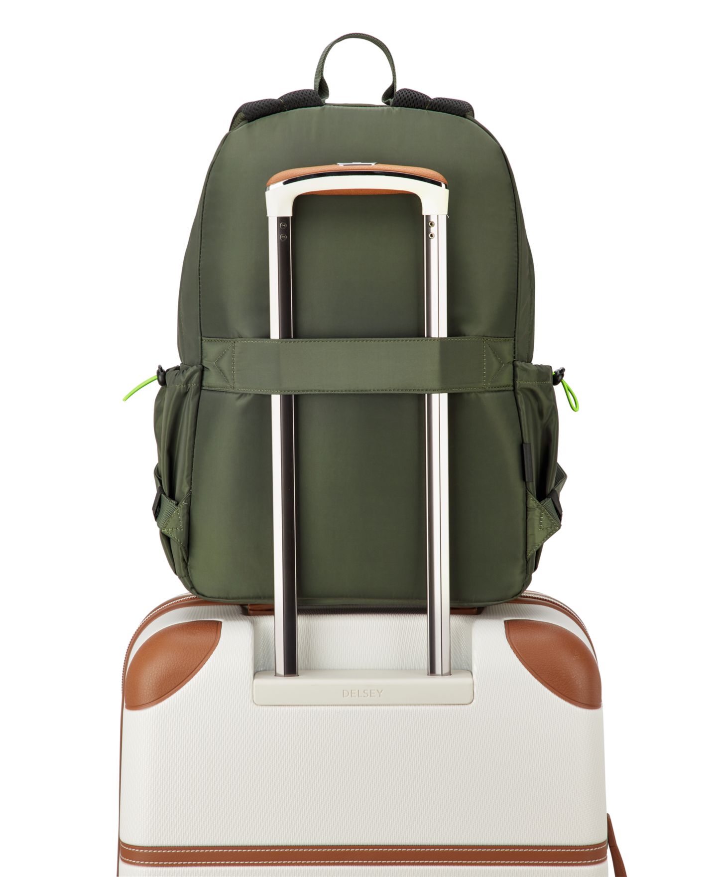 Рюкзак Delsey Paris Jenny 17.75", цвет: Глубокий тёмно-зелёный — фото 7