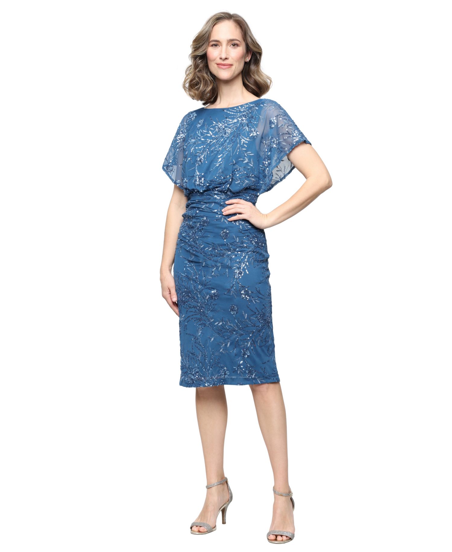 Women's Embroidered Crewneck Dress