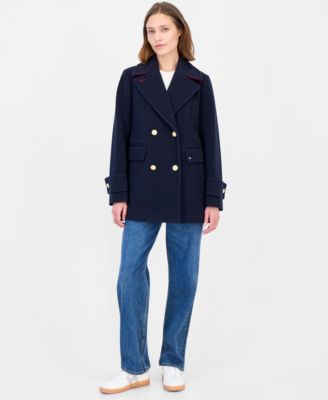 Women's Double-Breasted Peacoat