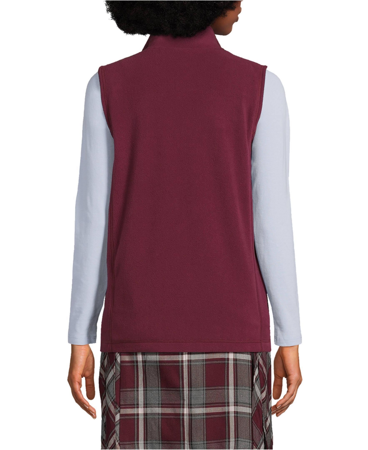 Lands' End Women's Lightweight Fleece Vest Jackets