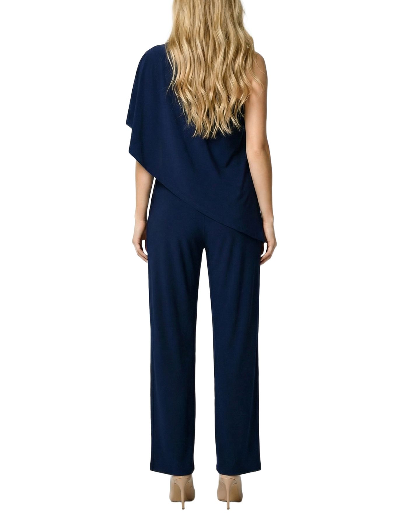 Женский комбинезон NY Collection Cape-Top Knit Jumpsuit, цвет: Тёмно-синий — фото 4