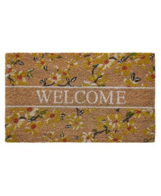 Decorative Coir Doormat, 30" x 17.5"