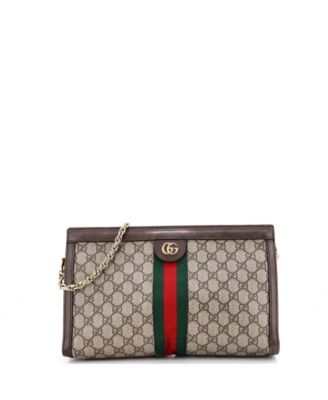 Medium Ophidia Chain Shoulder Bag GG Coated Canvas