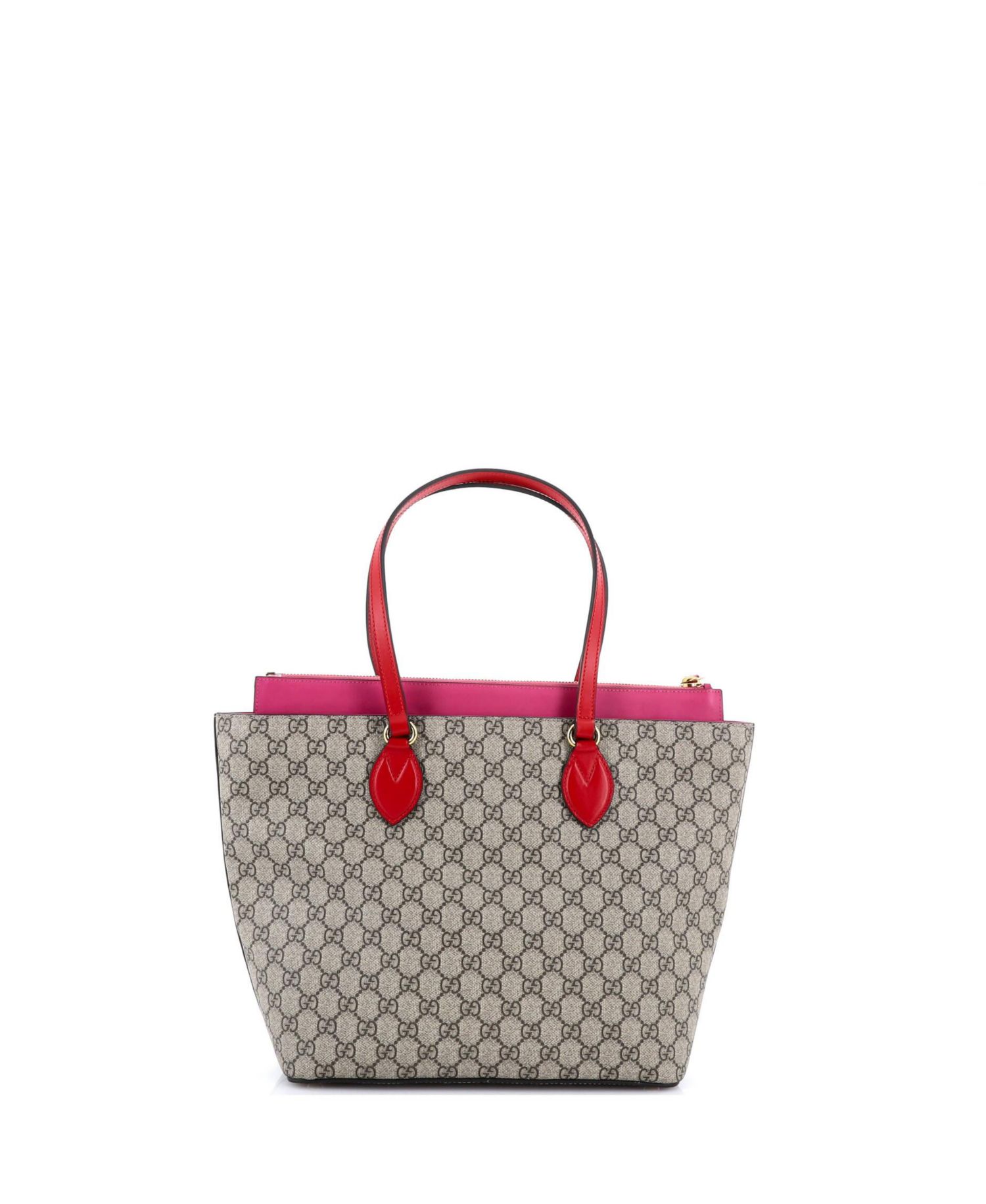 Medium Linea A Zip Tote GG Coated Canvas and Leather