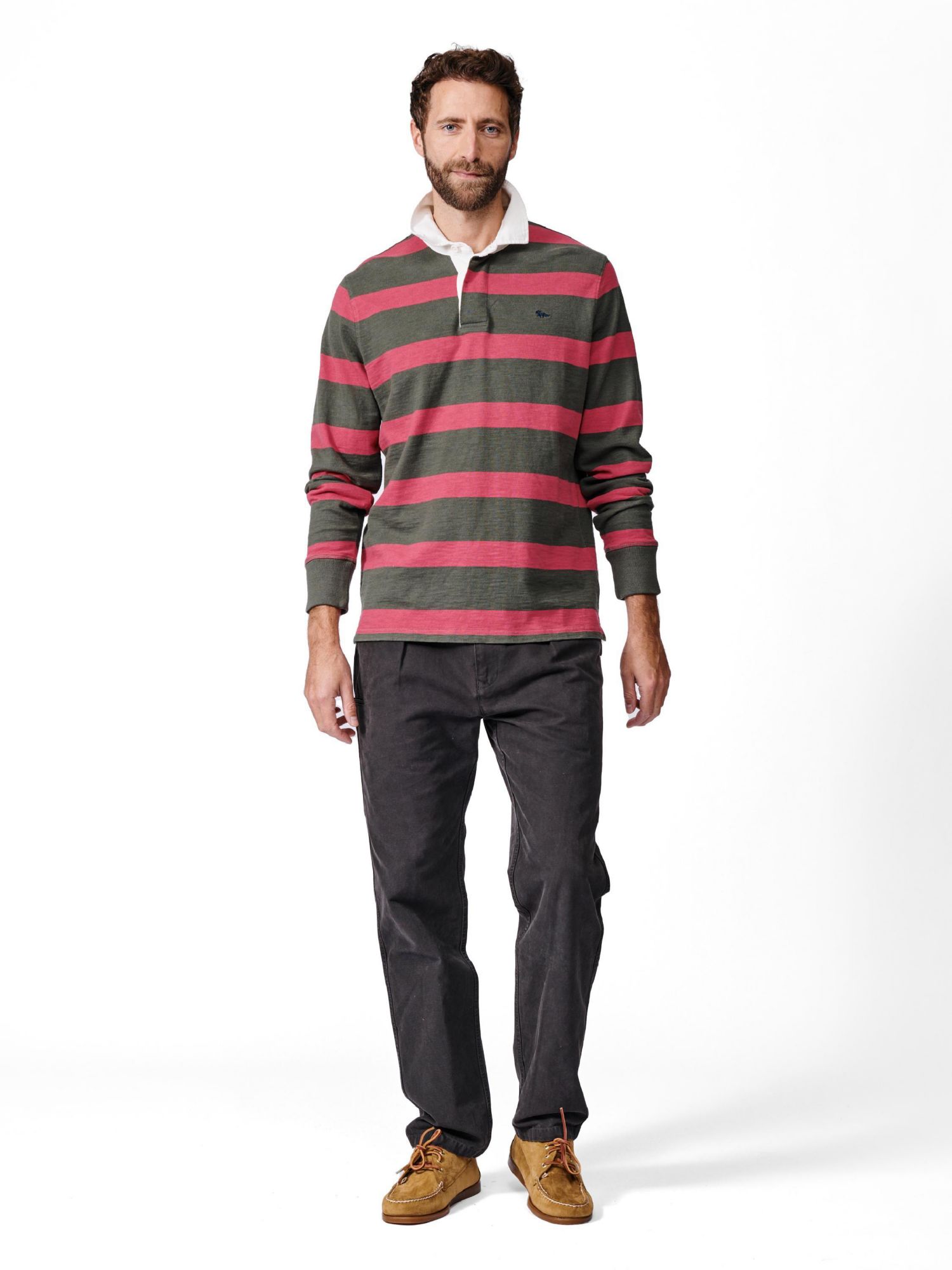 Men's Irnham Long Sleeve Collared Rugby Shirt