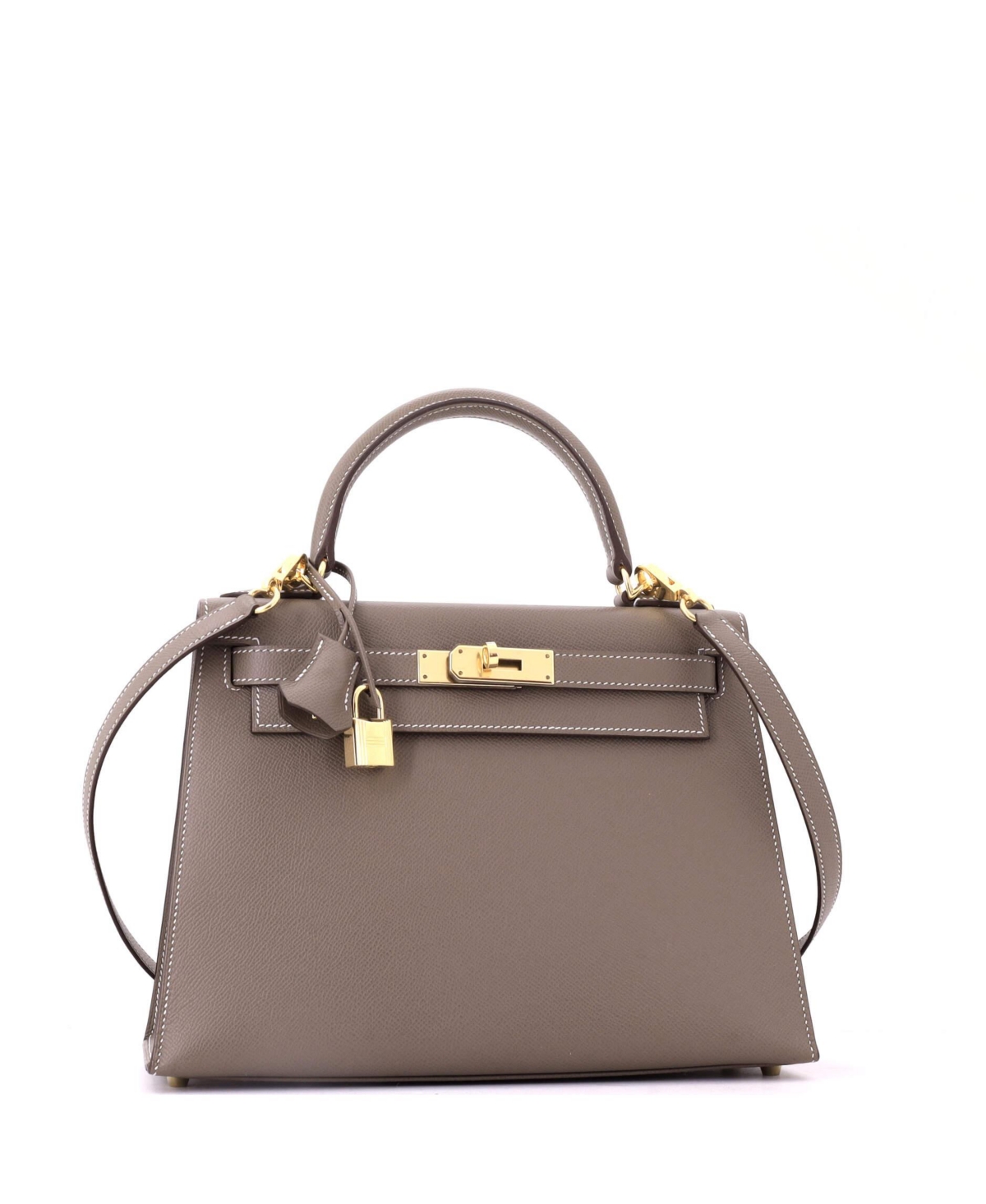 Pre-Owned HERMES Kelly 28 Handbag Epsom with Gold Hardware