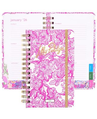 Lilly Pulitzer Monthly Planner 2026 Spiral Binding Stickers Pockets