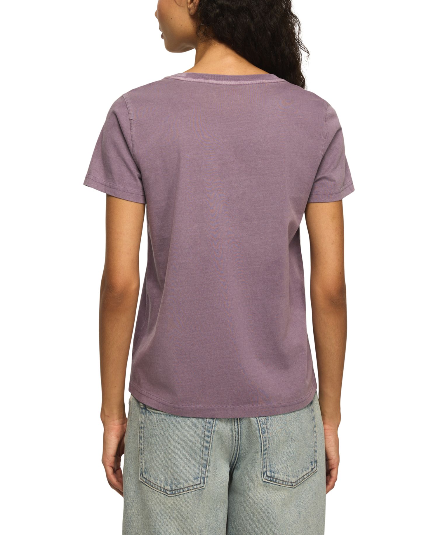 Women's Lace Butterfly Print Short-Sleeve T-Shirt
