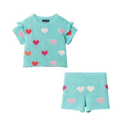 Toddler Girls Hearts Crochet Set