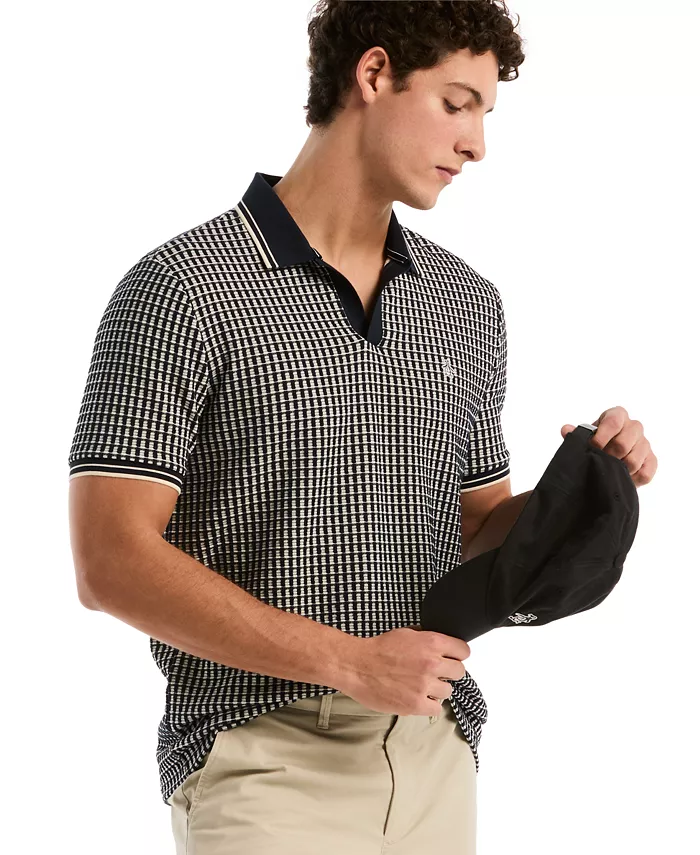 Men's Jacquard Short-Sleeve Polo Shirt - thumbnail 3
