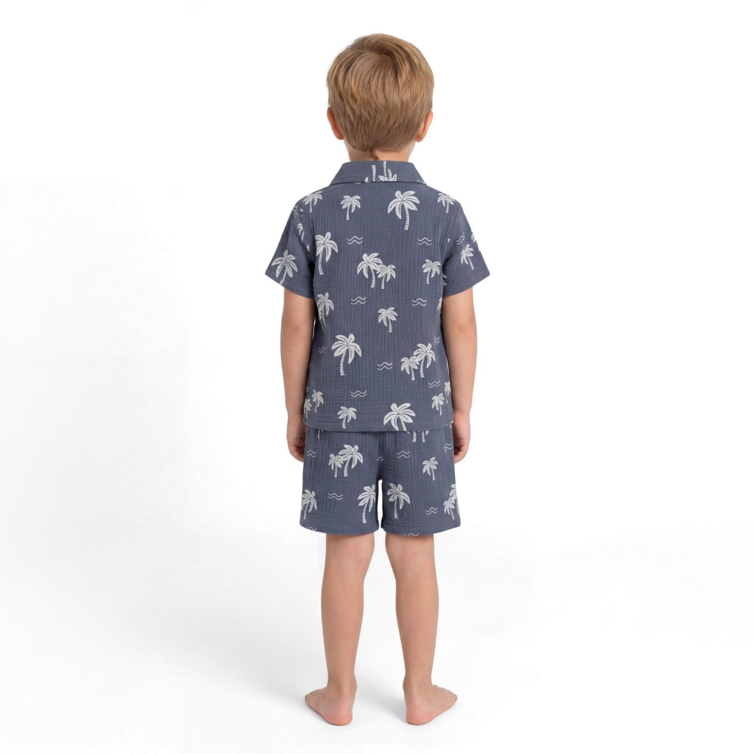 Toddler Boys Little/Big Tropical Palm Tree Gauze Set