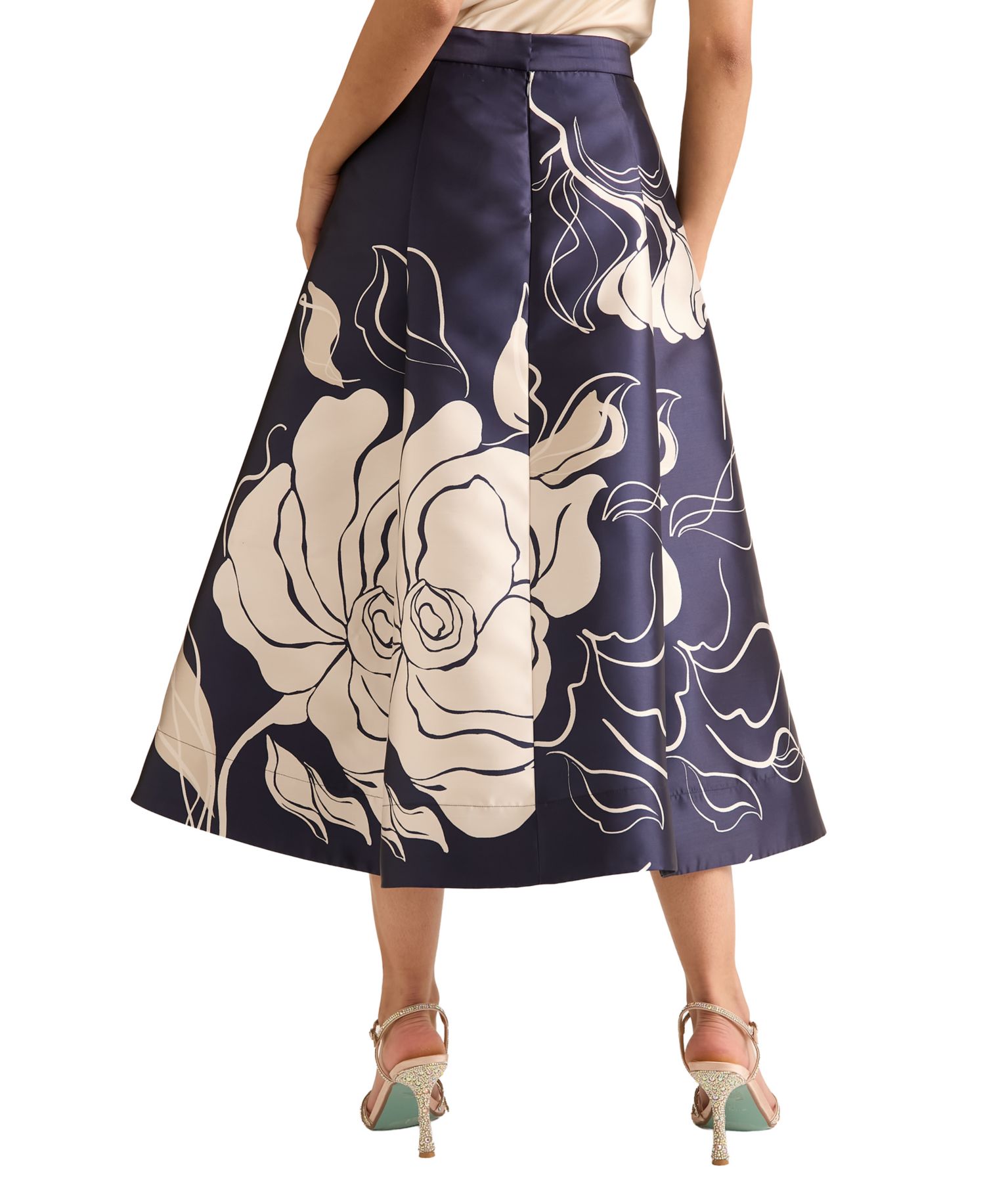 Women's High-Low Midi Skirt