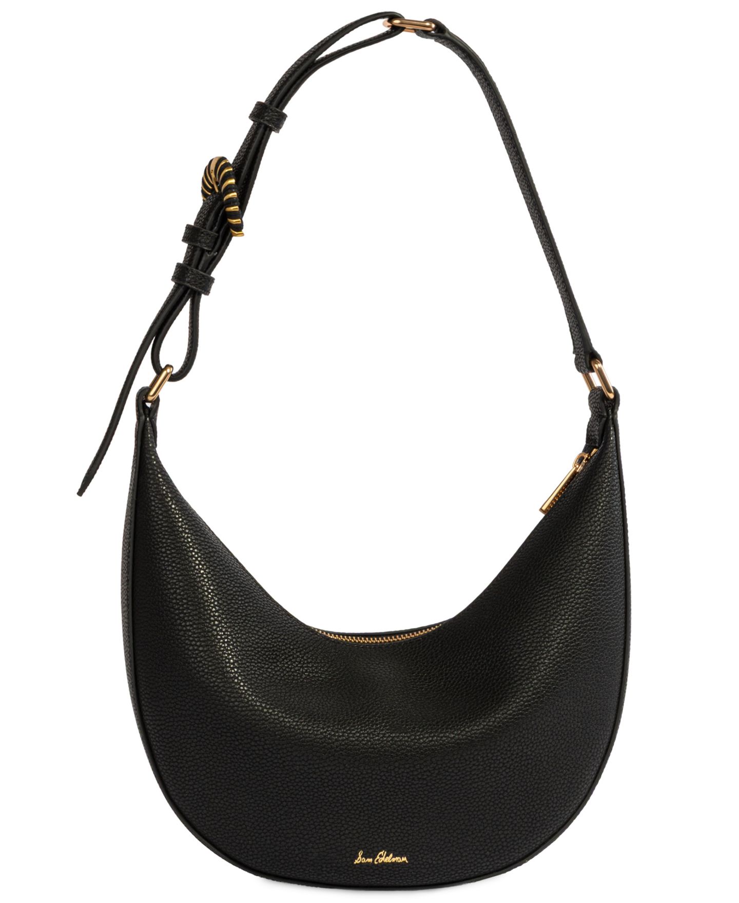 Женская сумка Sam Edelman Lucy Buckle Shoulder Handbag, цвет: Чёрный — фото 2