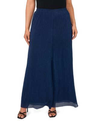 Plus-Size Pull-On Mid-Rise Pants
