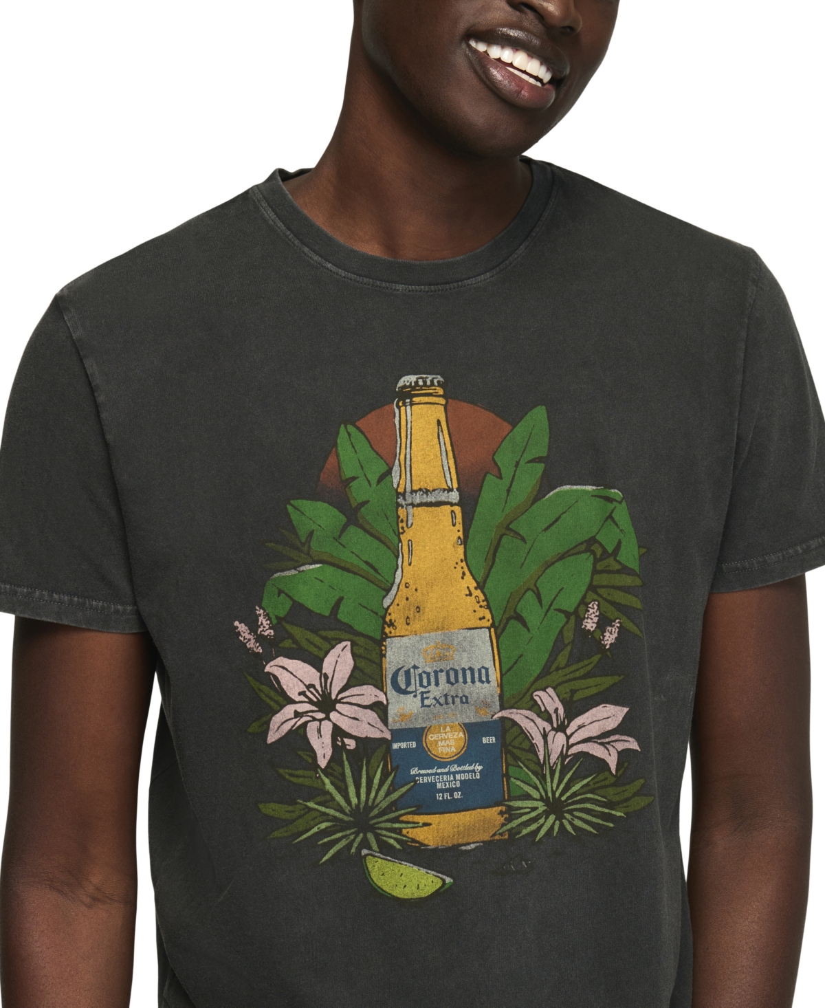 Lucky Brand Men's Corona Tropical Graphic T-Shirt