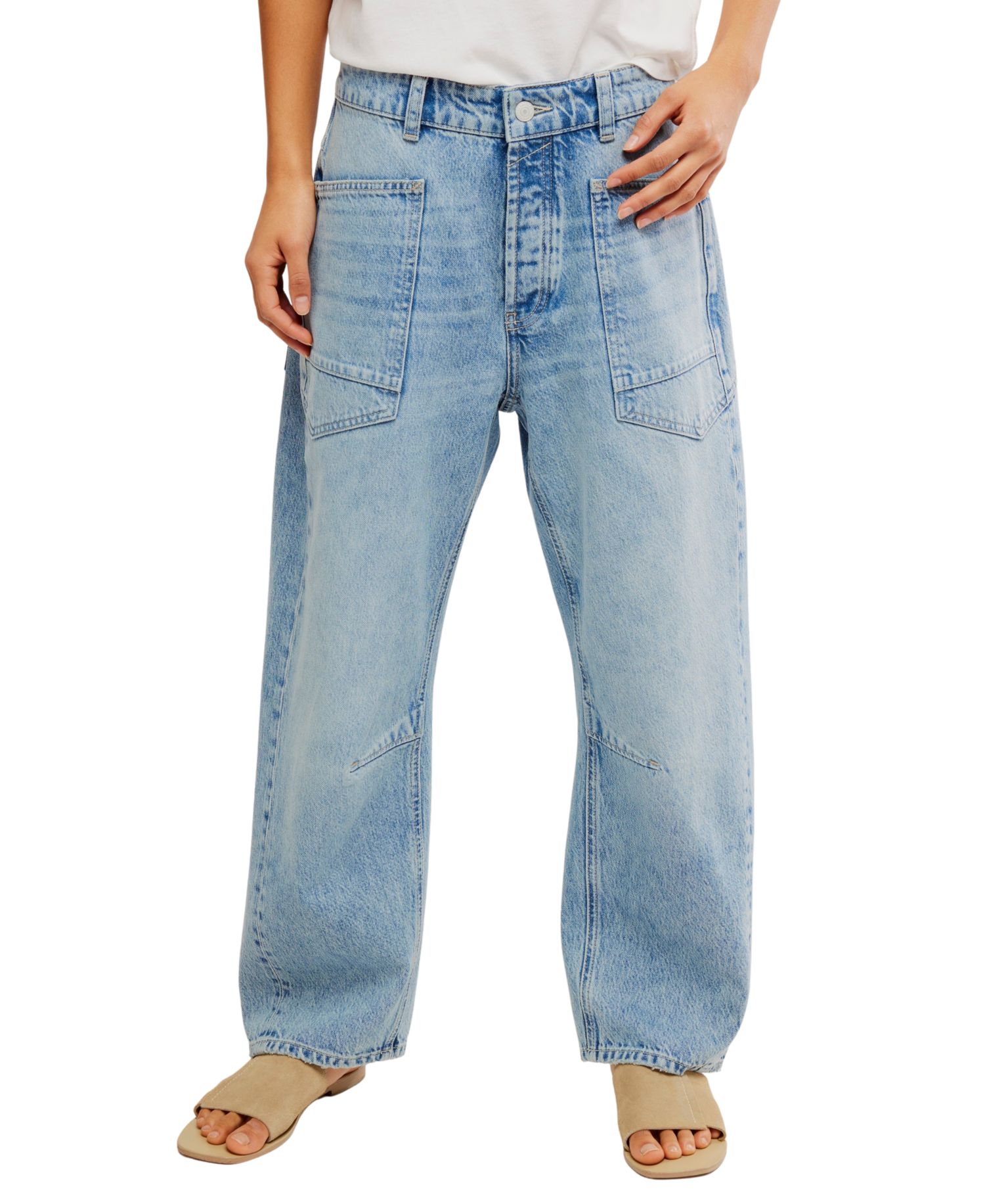 Women's We The Free Cotton Minimalist Moxie Boyfriend Jeans