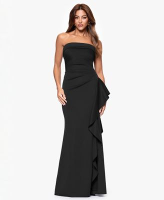 black dress floral embroidery Black Floral Embroidered Midi Dress - All Dresses