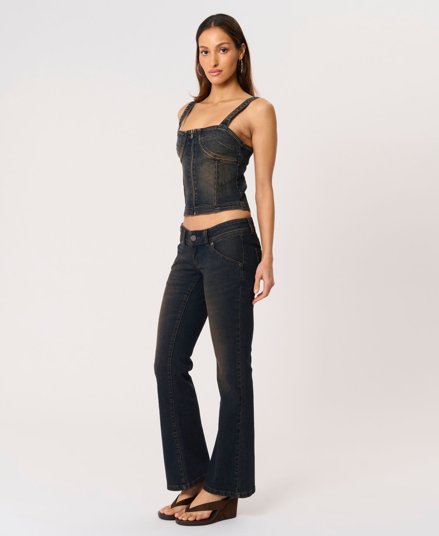 Women's Bowie Denim Bustier Top