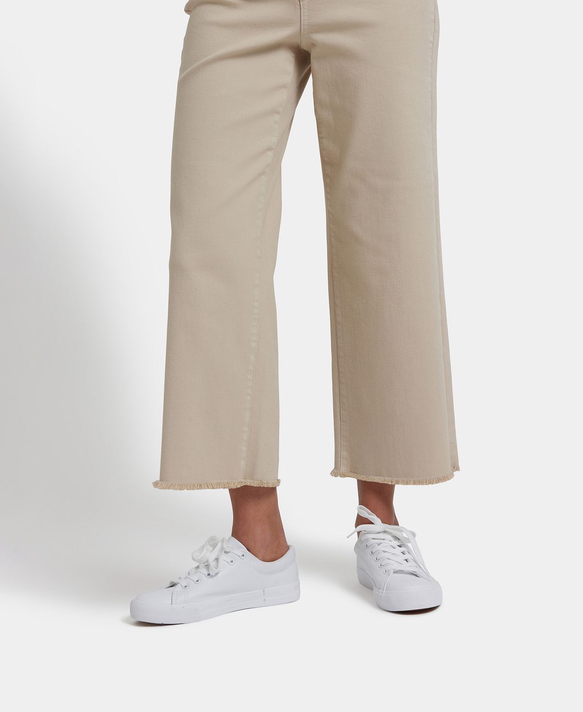 NYDJ Women's High-Rise Coco Relaxed Wide-Leg Crop Jeans view 4 — MAYCSS fashion products