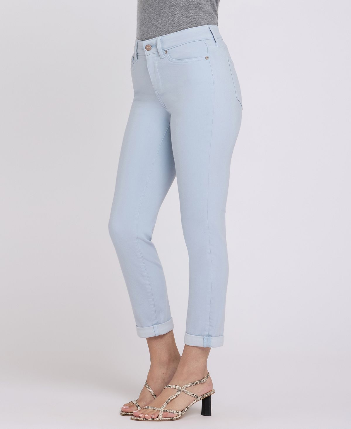 NYDJ Women's Sheri Slim Ankle Jeans with Roll Cuff view 3 — MAYCSS fashion products