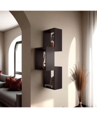 Stormi Wall-Mounted Geometric Shelf Unit