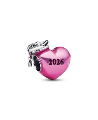 Graduation 2026 Pink Heart Charm
