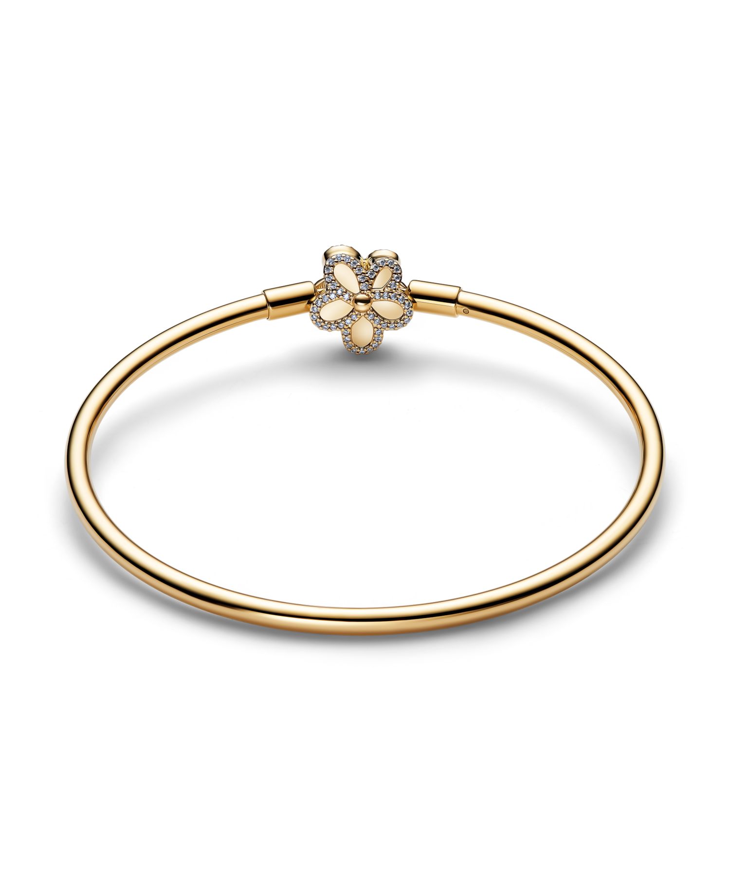 Pav&eacute; Flower Bangle