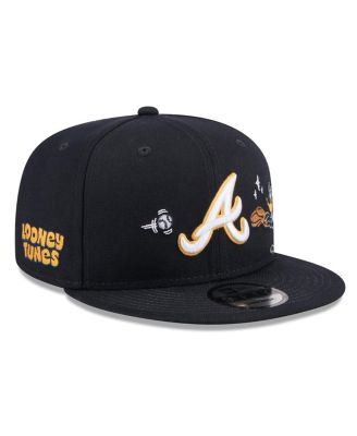 Men's Navy Atlanta Braves Looney Tunes Daffy Duck 9FIFTY Snapback Hat
