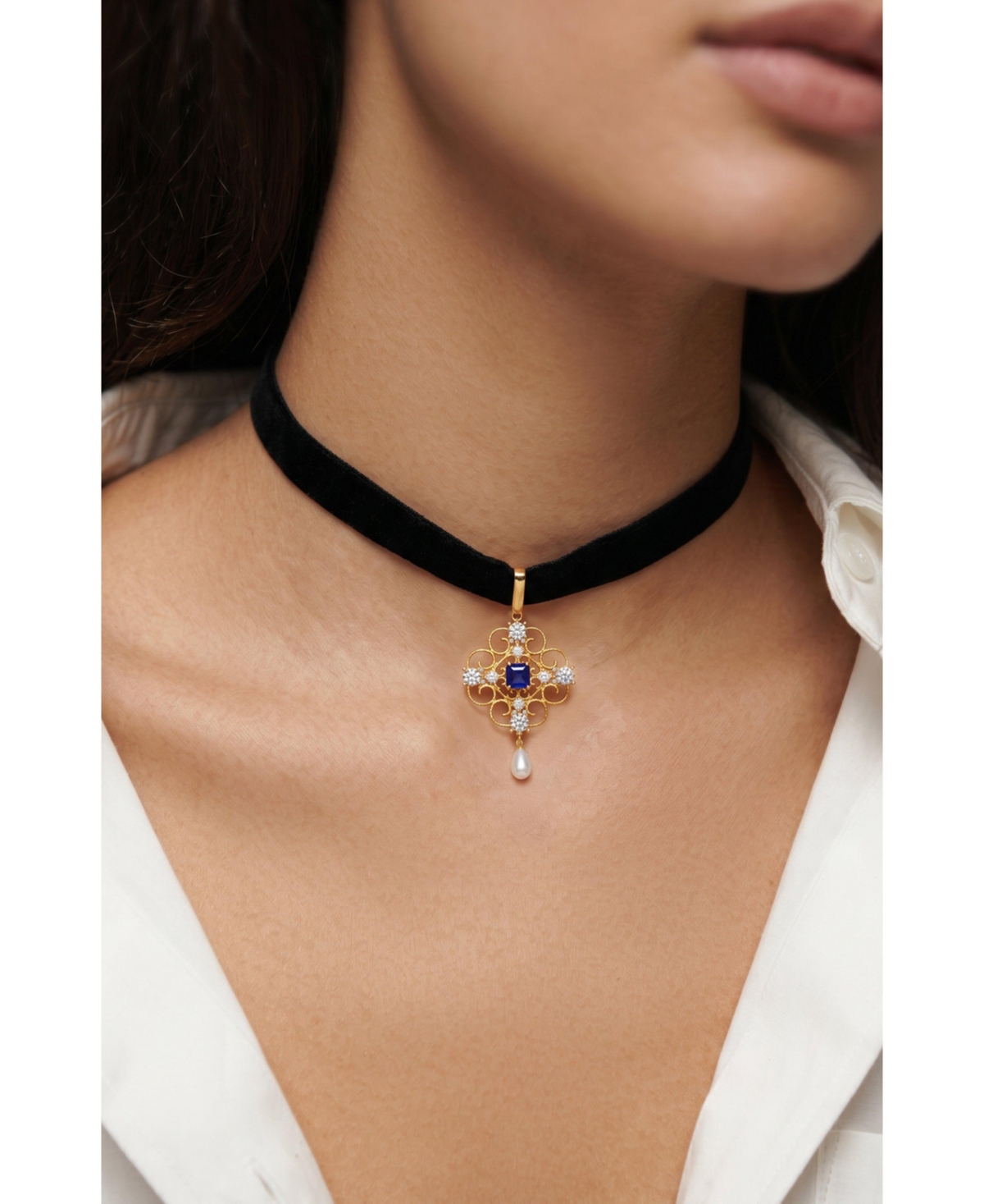Retro Chic Orchid Dream Choker